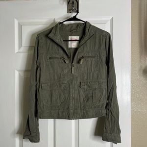 Mossimo Supply Co. Utility Crop Jacket | Sz Small | Olive Green